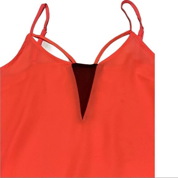 Coral and Black Boho Summer Cami Tank Top! - Picture 4 of 4